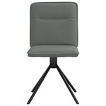 vidaXL Chaises à manger lot de 6 gris foncé tissu