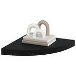 vidaXL Étagère d'angle flottante noir 35x35x3 8 cm MDF