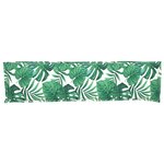 vidaXL Coussin de palette pour banc  motif feuille  150 x 40 x 8 cm  en tissu Oxford.