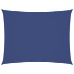 vidaXL Voile de parasol tissu oxford rectangulaire 5x7 m bleu