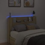 vidaXL Tête de lit avec étagère Chêne Sonoma 140 x 16 5 x 103 5 cm