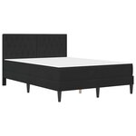 vidaXL Cadre de lit avec matelas Noir 120 x 190 cm Velours