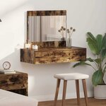 vidaXL Table de Toilette Marron 83 x 40 x 70 cm Bois d'ingénierie