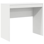 vidaXL Bureau avec tiroir avec étagère avec stockage 2 Pièces Blanc