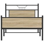 vidaXL Cadre de lit sans matelas chêne sonoma 100x190 cm