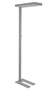 Lampadaire LED MAULjuvis, régl., capteur mouvem./lum. argenté MAUL