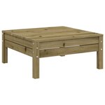 vidaXL Salon de jardin 6 Pièces avec coussins bois de pin imprégné