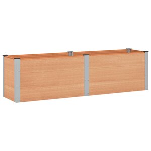 vidaXL Jardinière surélevée Marron 200 x 50 x 54 cm WPC et Aluminium
