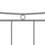 vidaXL Cadre de lit sans matelas gris métal 120x200 cm