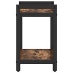 vidaXL Bibliothèque Chêne fumé 40 x 30 x 48.5 cm Bois d'ingénierie