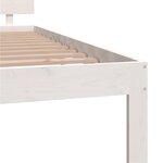 vidaXL Cadre de lit sans matelas blanc bois de pin massif 120x200 cm