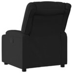 vidaXL Fauteuil inclinable Noir Tissu