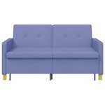 vidaXL Canapé-lit escamotable Bleu denim Tissu