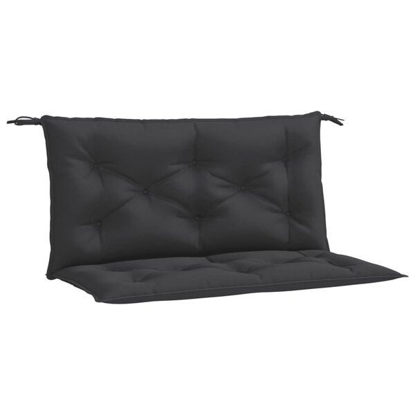 vidaXL Coussins de banc jardin lot de 2 noir 100x50x7 cm tissu Oxford