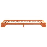 vidaXL Cadre de lit surélevé avec stockage Marron 80 x 220 cm bois