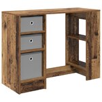 vidaXL Bureau Bois ancien 100 x 40 x 75 cm Bois d'ingénierie