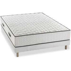 Matelas à ressorts 7 zones équilibré 140 x 200 x 24 cm + sommier Détente
