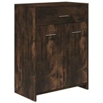 vidaXL Ensemble de meubles de salle de bain 4 Pièces Chêne fumé Bois