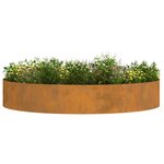 vidaXL Anneau de jardinière 5 Pièces Marron 120 x 120 x 20 cm