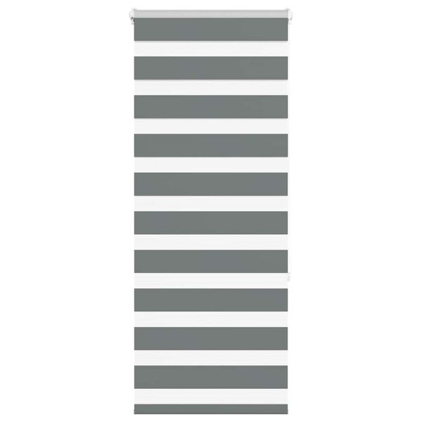 vidaXL Store zèbre gris foncé largeur du tissu 50 9 cm polyester