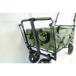 Vedes KD-6660WROL - Chariot de transport Premium XXL vert olive avec toit