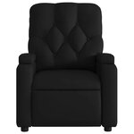 vidaXL Fauteuil de massage inclinable noir similicuir