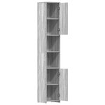 vidaXL Armoire de bain Sonoma gris 30x30x183 5 cm Bois d'ingénierie