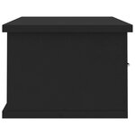 vidaXL Étagère murale avec tiroirs noir 60x26x18 5cm Bois d'ingénierie