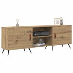 vidaXL Meuble TV chêne artisanal 150 x 30 x 50 cm Bois d'ingénierie