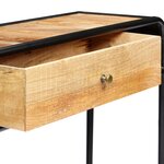 vidaXL Table console 118 x 30 x 75 cm Bois de manguier massif