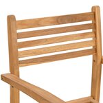 vidaXL Chaises empilables de jardin 6 Pièces Marron 55 5 x 55 5 x 90 cm