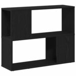 vidaXL Centre de divertissement Noir 80 x 24 x 63 cm Bois d'ingénierie