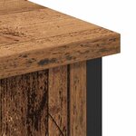 Meuble TV vidaXL Artisan Chêne 101x35x65 cm en Bois d'Ingénierie et Acier