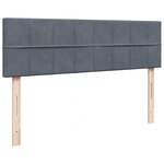 vidaXL Cadre de lit ottoman avec matelas gris foncé 140x200 cm velours