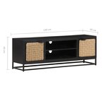 vidaXL Meuble TV 120x30x40 cm Bois massif de manguier