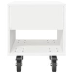 vidaXL Table de chevet Blanc 40 5 x 40 x 48 cm Bois d'ingénierie