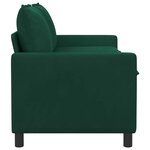 vidaXL Canapé Vert foncé 156 x 81 x 87 5 cm Velours