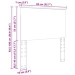 vidaXL Tête de lit Gris béton 80 cm Bois d'ingénierie