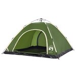 vidaXL Tente de camping 5 personnes vert libération rapide