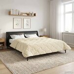 vidaXL Duvet d'hiver 220 x 240 cm Hiver Crème Respirant
