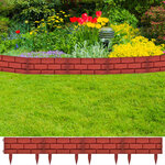 vidaXL Clôture de jardin avec design de briques 11 Pièces