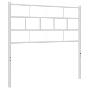 vidaXL Tête de lit de remplacement métal blanc 100 cm