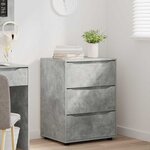 vidaXL Armoire de rangement Gris béton 60 x 48 x 81 cm