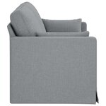 vidaXL Canapé Gris clair 158 x 78 x 80 cm tissu