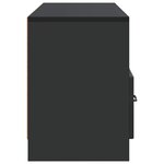 vidaXL Meuble TV avec tiroir Noir 102 x 34 5 x 47 cm Bois d'ingénierie