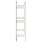 vidaXL Support pour bois de chauffage Blanc 60x25x100 cm Bois de pin