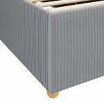 vidaXL Cadre de lit Autre Gris clair 180 x 200 cm tissu