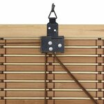 vidaXL Store enrouleur Autre Marron Clair 120 x 160 cm Bambou