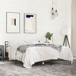 vidaXL Cadre de lit sans matelas chêne marron 150x200 cm