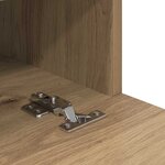 vidaXL Meuble TV mural Montage mural Chêne artisanal 60 x 30 x 30 cm